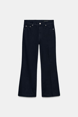 JEANS ZW COLLECTION CROPPED FLARE TIRO MEDIO / Marino - Zara фото 5