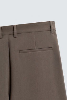 PANTAL?N RELAXED FIT PLIEGUES / Marr?n / Topo - Zara фото 9