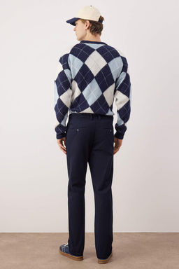 Lacivert Erkek Dokuma Kumas Pantolon TMNAW26PL00033