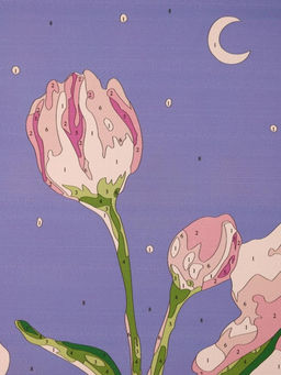 Картина по номерам на подрамнике Draw Me! Flower in the night, (20*20 см)