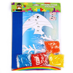 Набор для творчества: аппликация EVA крошкой и раскраска - наклейки Подводный мир - Simaland фото 7