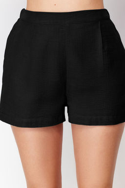 Trendyolmilla Mavi %100 Pamuklu Baglama/Kurdele/Fiyonk Detayl? Muslin Sortlu Dokuma Pijama Tak?m? THMSS24PT00077 фото 20