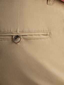 Брюки-чиносы Vilatte из хлопка с эластаном темно-бежевые  фото 3