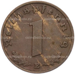 Монета 1 рейхспфенниг 1938 года E Германия