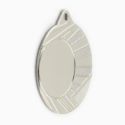 Цена за 2 шт. Медаль под нанесение, d=4 см Цвет серебро. Без ленты