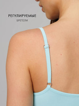 Женская майка на бретелях Lingeamo морская волна ЛТ-07 (19)  фото 12