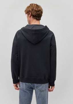 Kapusonlu Antrasit Sweatshirt - Mavi фото 4