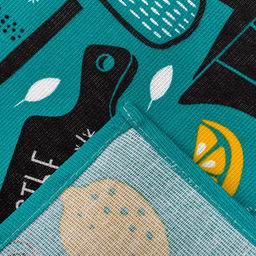 Цена за 5 шт. Полотенце кухонное Счастье есть, 35х60 см - Доляна фото 4