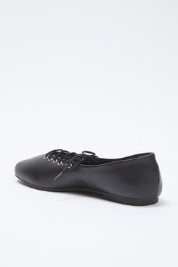 Trendyol Shoes Siyah Ip Bagc?k Detayl? Badem Burun Mary Jane Kad?n Babet TAKSS25BE00040 - Trendyolmilla фото 11