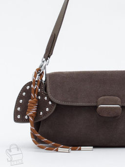 Сумка женская кожаная 6660VG gray Vitelli Grassi