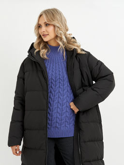 Пуховик женский черный стеганный - Glenfield фото 8