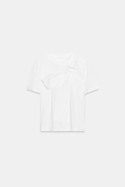 T-SHIRT WITH FRONT BOW - Zara фото 8
