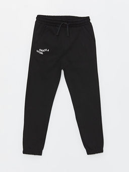 Beli Lastikli Bask?l? Erkek ?ocuk Jogger E?ofman Alt?