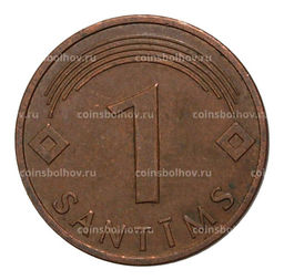 Монета 1 сантим 2003 года Латвия