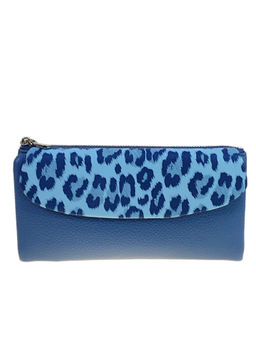 Женское портмоне из искусственной кожи, цвет синий