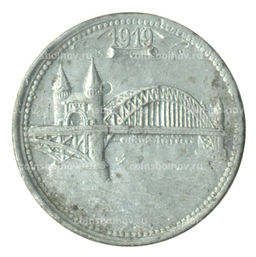 Монета 5 пфеннигов 1919 года Германия  Нотгельд (Бонн)