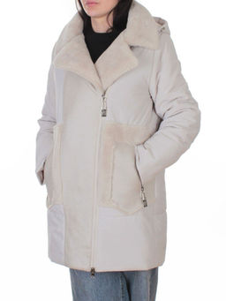 8088 LT. BEIGE Куртка зимняя женская (верблюжья шерсть, 120 гр. холлофайбер)