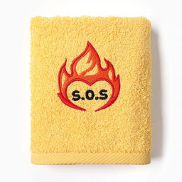Полотенце махровое Огонь в сердце, 35?60 см, хлопок 100%, жёлтое - Этель фото 4