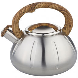 Чайник нерж ZEIDAN 3,0 л, со свист, индукц. дно,курковый механизм, арт. Z-4169