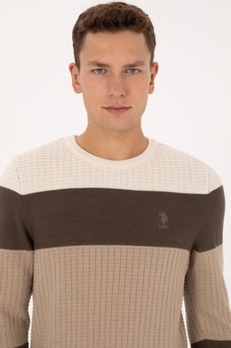 Erkek Regular Fit Bisiklet Yaka Vizon Sweatshirt - U.s. polo assn фото 2