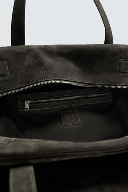 XL LEATHER TRAVEL BAG - Zara фото 7