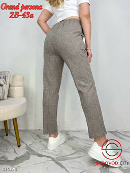 Брюки женские из плотной ткани