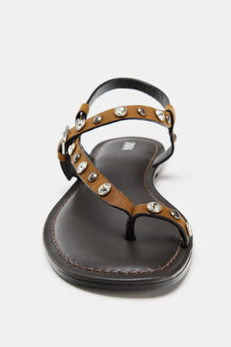 SANDALIA SERRAJE TACHAS / Marr?n - Zara фото 5