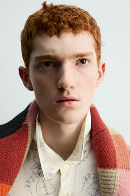 SILK - VISCOSE PETER PAN CHARACTERS SHIRT HARRY LAMBERT FOR ZARA фото 6