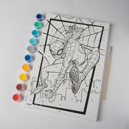 Картина по номерам для детей «Человек-паук», 20×30 см