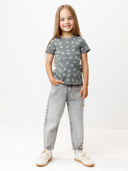 КР 302814/пряный базилик,нежные цветочки к585 фуфайка (футболка) для дев