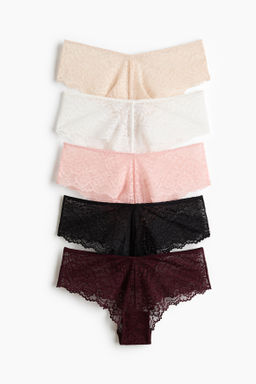 Pack de 5 bragas hipster de encaje - H&m фото 6