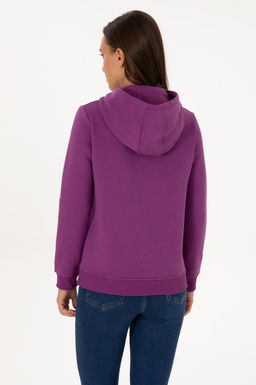 Kad_n Menek_e _ardonlu Kap__onlu Basic Sweatshirt - U.s. polo assn фото 5