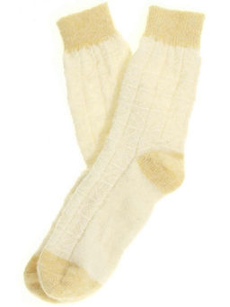 Носки женские фактурные, 100% шерсть - Рассказовские варежки фото 2