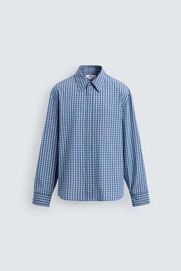 LIMITED EDITION RELAXED FIT CHECKS SHIRT - Zara фото 7