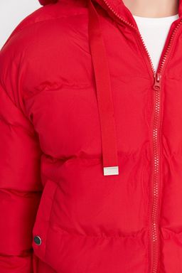 TRENDYOLMILLA Siyah Kapusonlu Su Itici Sisme Mont TWOAW21MO0022  фото 15