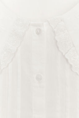 EMBROIDERED PETER PAN COLLAR SHIRT - Zara фото 8