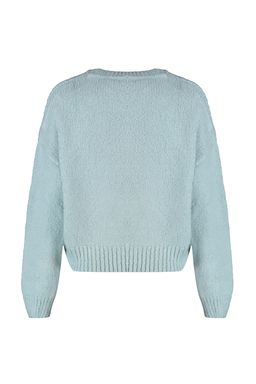 Mint Genis Kal?p Yumusak Dokulu Basic Triko Kazak TWOAW23KZ00185