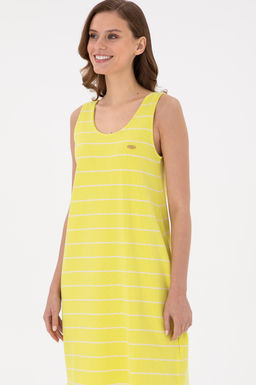 Женское неоново-желтое трикотажное платье Неожиданная скидка в корзине - U.s. polo assn фото 2