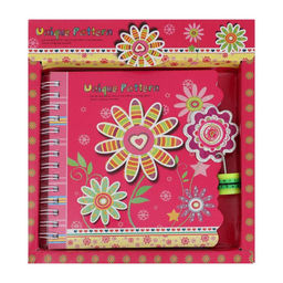 Записная книжка в подарочной коробке, на замочке, А6, 50 листов, линия Цветы, МИКС - Calligrata фото 3