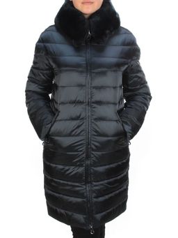 815-E03 DARK BLUE Пальто зимнее женское VISDEER (200 гр. тинсулейт) - Fashion фото 2