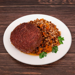 Бифштекс говяжий с гречкой Кухня от шефа / Cucina dello chef , 400г - Cucina dello shef фото 3