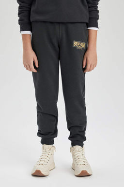 Спортивные брюки для мальчиков с принтом и эластичным карманом на шнуровке на талии - Defacto фото 5