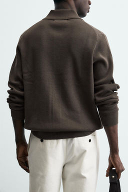 C?RDIGAN REGULAR FIT / Marr?n claro - Zara фото 5