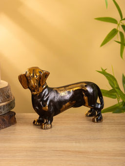 Сувенир интерьерный «Такса», 22×7×14 см, алюминий