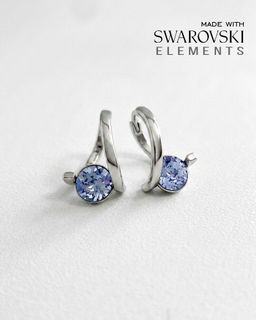 Серьги с кристаллами Swarovski