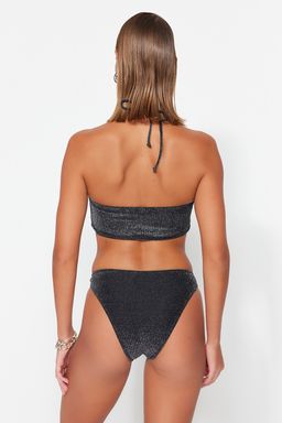 TRENDYOLMILLA Kahverengi Aksesuarl? Simli Regular Bikini Alt? TBESS23BA00272  фото 6