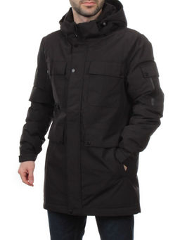 2185 BLACK Куртка мужская зимняя облегченная (130 гр. холлофайбер)