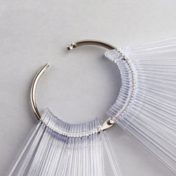 Палитра для лаков на кольце, 50 ногтей, форма овал, прозрачная