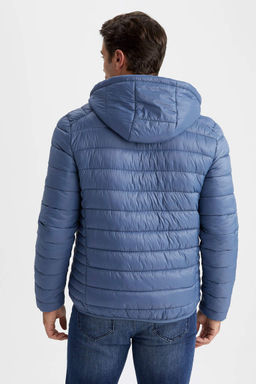 Водоотталкивающая куртка-пуховик с капюшоном и термоизоляцией Slim Fit - Defacto фото 8