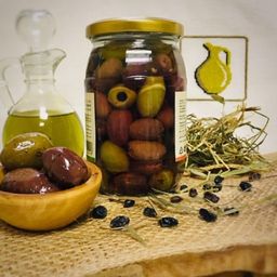 Микс из оливок (L) без косточки в рассоле, Греция, ст.банка, 350г - Evros фото 2